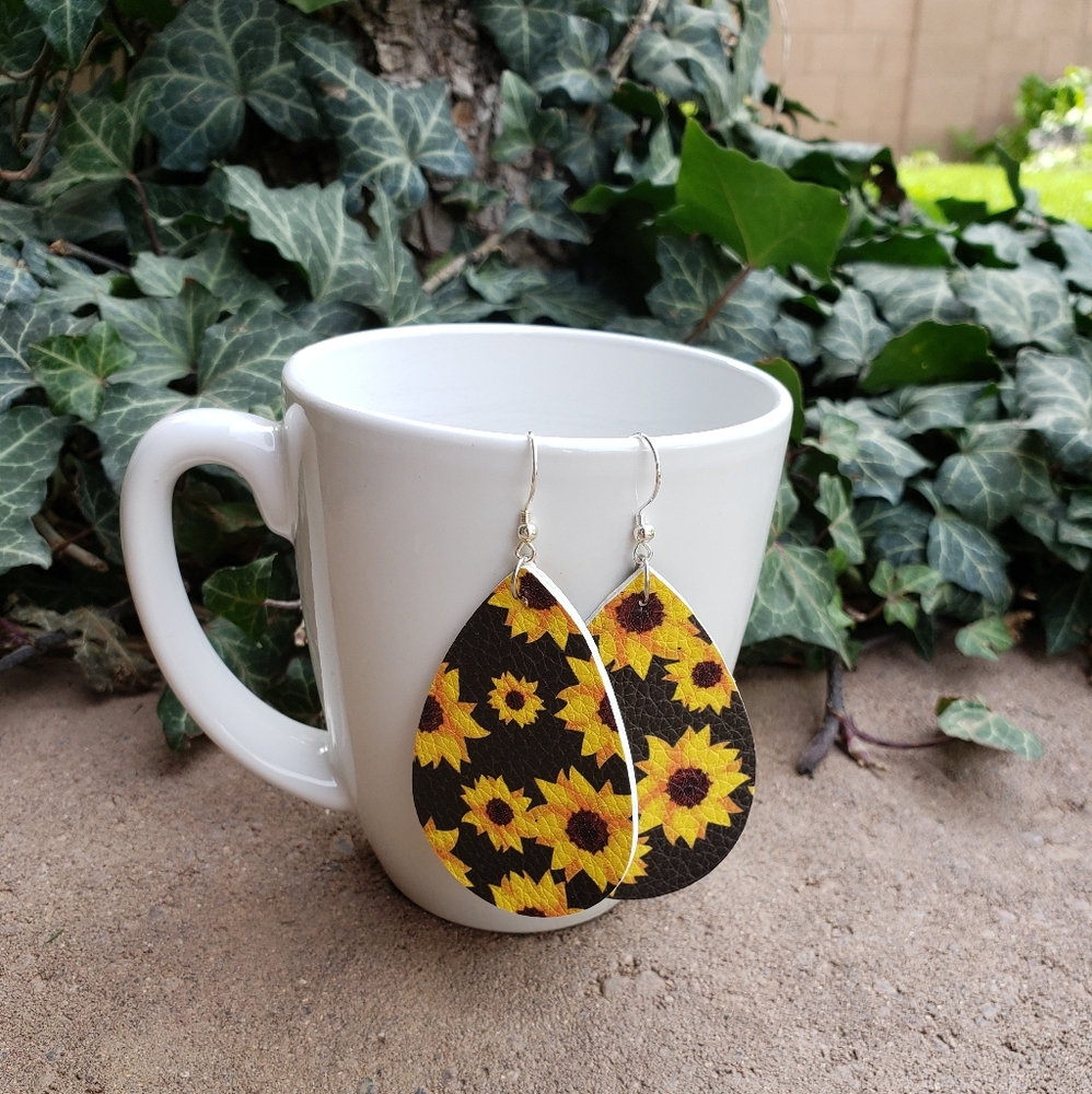 Sunflower earrings